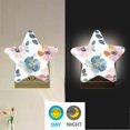 thumbnail image 4 of Star Shaped Energy Saving Night Light Living Room Night Light, Bedroom Night Light, Corridor Night Light, Study Night Light Oil Painting Green Flower, 4 of 6
