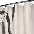 thumbnail image 3 of Brown Boho Geometric and Plant Pattern Shower Curtain 36"x72" ,Bathroom Decorative Shower Curtains Set with 12 Hooks,Modern Waterproof Washable Shower Curtain, 3 of 6