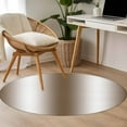 thumbnail image 5 of Brown White Ombre Round Area Rug 4ft, Vintage Minimalist Country Gradient Washable Non-Slip Circle Rugs for Bedroom Living Room Kitchen, Soft Non Shedding Circle Carpet for Dining Room Dorm, 5 of 9