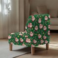 thumbnail image 5 of HELLHERO Santa Claus and Candy Canes Non Slip Wear-Resisting Armless Accent Chair Slipcover Easy Care Armless Accent Chair Protector for Armless Chair, 5 of 8