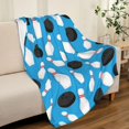 thumbnail image 4 of LHSHID American Football Cool Sport Ball Throw Blanket Soft Bed Bedding Warm Cozy Plush Flannel Fleece Blankets Gifts for Kids Boys Teens Sofa Couch Bedroom Home Decor 60x80in, 4 of 6