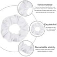 thumbnail image 4 of Ksopiavobs 12 Pieces Hair Scrunchies Velvet Elastics Scrunchy Bobbles Soft Hair Bands Hair Ties for Women Teenage Girls (White), 4 of 6