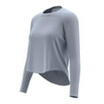 thumbnail image 5 of STETMN Women's Dry Fit Yoga Top Loose Crewneck T-Shirt Solid Long Sleeve Workout Tops, 5 of 8