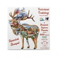 thumbnail image 3 of SUNSOUT INC - Reindeer Training - 800 pc Special Shape Jigsaw Puzzle by Artist: Lori Schory - Finished Size 26" x 35" Christmas - MPN# 97295, 3 of 5