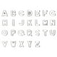 thumbnail image 1 of Letras grandes de acero inoxidable para galletas, 26 letras en inglés. Disfruta de la repostería casera y conviértete en la estrella de la cocina., 1 of 8
