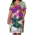 thumbnail image 3 of Vestido suelto con bolsillo de colibrí vestidos elegantes para mujer venta traje de verano para mujer, 3 of 7
