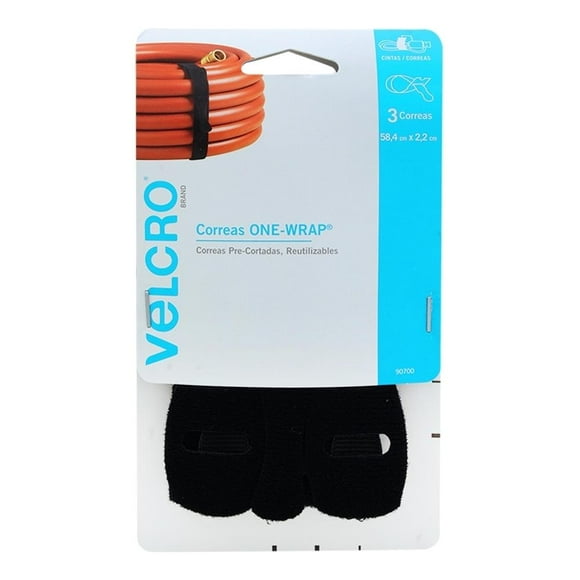 Correa Velcro One Wrap Pre Cortada con 3 Piezas
