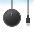 thumbnail image 2 of Condenser Microphone Plastic Black for Studio Recording Conferences 1Pcs 2.8x2.8x0.6in, 2 of 8