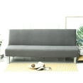 thumbnail image 4 of US Stretch Solid Color Futon Slipcover Full Or Queen Size Armless Sofa Bed Cover, 4 of 5