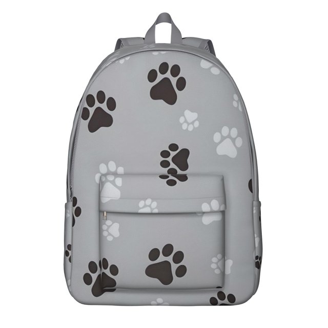 Dogs and Hearts Pattern Travel Backpack – Lightweight Oxford Backpack with Comfortable Carrying and Anti-theft Features Perfect for Outdoor Activities and Campus Commuting