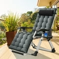 thumbnail image 4 of ABORON Zero Gravity Chairs Set of 2, Folding Recliner Lounge Chair, Portable Chaise with Detachable Soft Cushion, Cup Holder, Headrest, 4 of 10