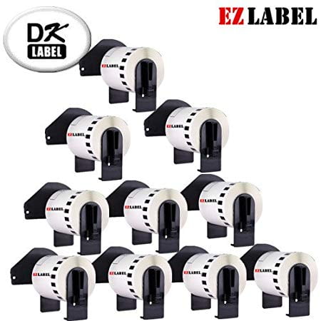 10 Rouleaux Compatible Étiquette de Film Continu DK2212 2,4 Po x 50 Pi (62 Mm x 15,2 M)