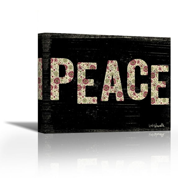 Christmas Peace - Contemporary Fine Art Giclee on Canvas Gallery Wrap - wall décor - Art painting - 36 x 29 Inch - Ready to Hang