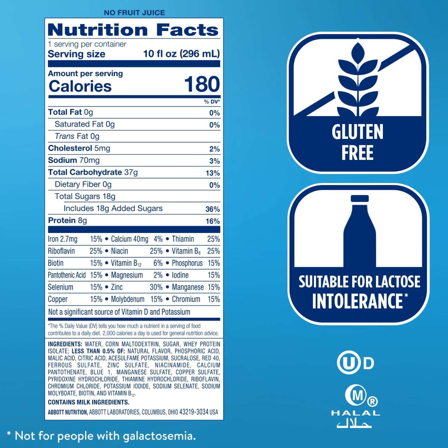 (3 pack) Ensure Clear Nutrition Drink, Fat-Free, Blueberry Pomegranate, 10 fl oz, 4 Pack