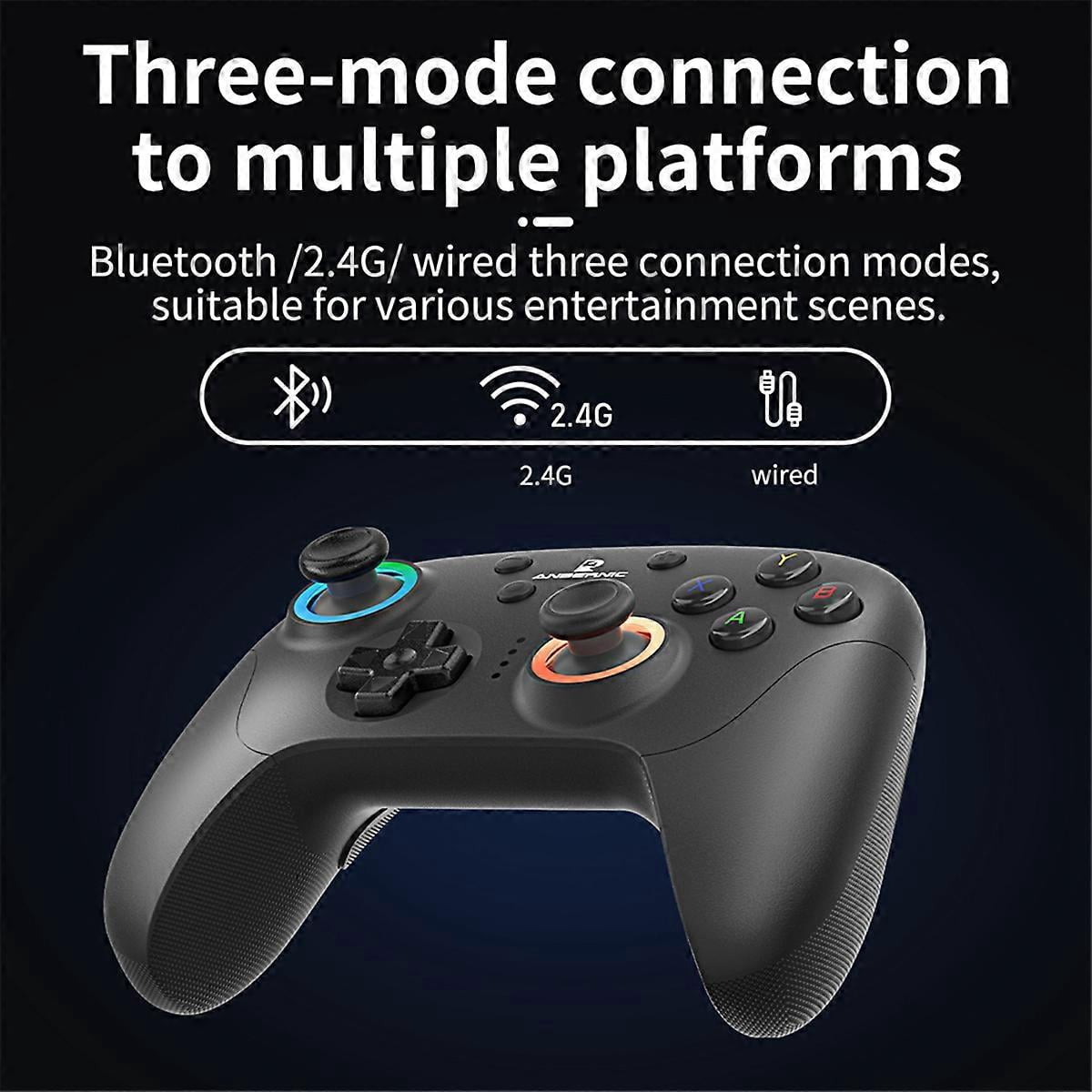 RGP01 Gamepad Wireless Bluetooth Game Controller RGB Hall Effect ...