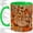 Green, variant on Western Boots Fall Accent Mug, 11oz Ceramic Coffee Cup for Fall Lovers