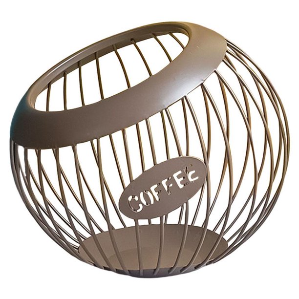 Ounissouiy Coffee Pod Storage K Cup Holders Large Stand Capacity Counter Display for Organizadores de utensilios de cocina Marrón