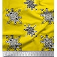 thumbnail image 1 of Soimoi Cotton Duck Fabric Floral Block Print Sewing Fabric Yard 56 Inch Wide, 1 of 3