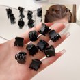 thumbnail image 4 of 10-30 unids/set de pinzas para el pelo para mujer, Mini garras transparentes negras y marrones, horquillas para niñas, pinzas para el pelo de plástico, 4 of 5