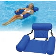 thumbnail image 2 of Flotteur de Piscine en Maille avec Porte-Gobelet Détachable, Chaise Longue Gonflable pour Piscine, 2 of 4