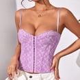 thumbnail image 4 of Mittory Lace Bustier Corset Tops for Women Sexy Going Out Party Club Top with Buckle, 4 of 8