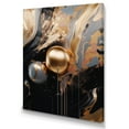 thumbnail image 2 of Designart "Gold And Black Marble Mirage III" Abstract Marble Canvas Wall Art, 2 of 5