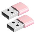 thumbnail image 1 of Type-C Adapter, Aluminium Alloy Adapter, Compact In Structure Professional Manufacturing USB Interface Standard Simple Plug And Play Compatible For OTG Silver,Black,Gold,Red,Pink, 1 of 8