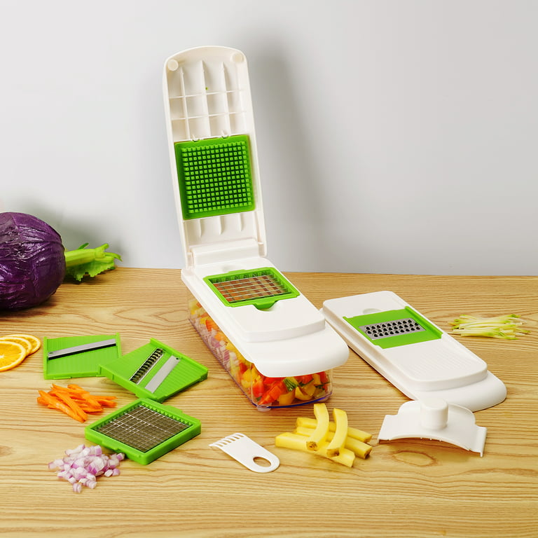 Dreams of Paradise French Fry Cutter, Food Dicer Chop Box, Professional Homestyle Vegetable Chopper and Apple Dicer