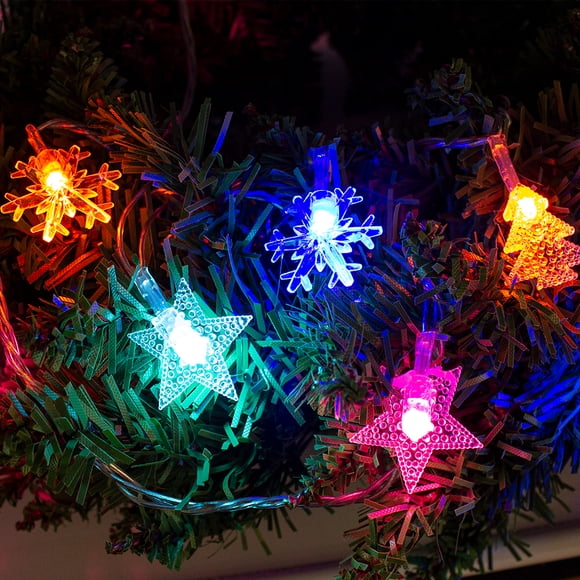 Serie Navideña 20led Figuras Navideñas Luz Multicolor 4.5mts