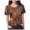 Orange_1, variant on Godom Halloween Shirts for Women Funny Graphic Tee Shirts Pumpkin Short Sleeve Top