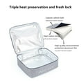 thumbnail image 3 of Reusable Thermal Bento Lunch Box Bag - Heat-Resistant Insulated Carrier with Handles, 3 of 6