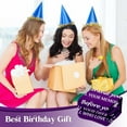 thumbnail image 2 of 50th Birthday Gifts for Her, Purple Birthday Blanket, 50th Birthday Gifts for Women, 50 Year Old Gifts for Women, Best Gifts 50th Birthday Throw Blanket Purple 60"×50", 2 of 5