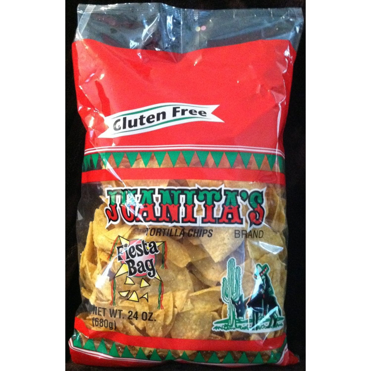 Juanita's Gluten Free TORTILLA CHIPS Fiesta Bag 24oz (3pack)