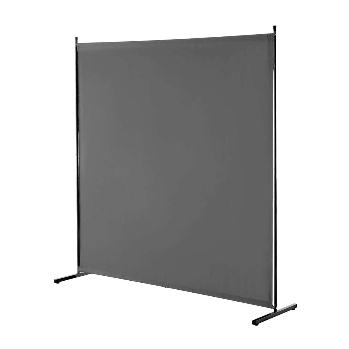 ZHICHUN 6FT Single Panel Room Divider Gray Freestanding Privacy Screen Iron Frame Waterproof Oxford Fabric Partition Divider for Bedroom Living Room Office