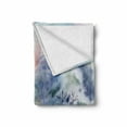 thumbnail image 2 of Winter Soft Flannel Fleece Throw Blanket, Watercolor Painting Interpretation of a Snowy Scene and Blurred Pattern, Cozy Plush for Indoor and Outdoor Use, 70" x 90", Multicolor, by Ambesonne, 2 of 6