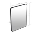 thumbnail image 4 of Cterwk 24 x 32 Inch Black Aluminum Frame Bathroom Wall Mirror, 4 of 9