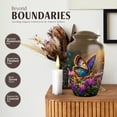 thumbnail image 3 of JAGASY Butterfly Urn for Men and Women Remains - Brown Urns for Mother & Father - Purple Flower Urns for Ashes for Adult - Large Funeral Urn for Burial - 10 Inch, 3 of 7