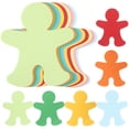 thumbnail image 1 of 72pcs Child Shape Paper Cut Decoration Kids DIY Paper Cutout Paper for School Kindergarten, 1 of 8