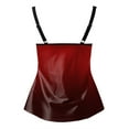 thumbnail image 5 of TTUHYWXI Womens 2025 Tankini Swimsuits Tummy Control Flowy Swimwear Bathing Suits Swim Tank Top Only (Red, XL), 5 of 5