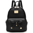 thumbnail image 1 of LHSHID Girls Bowknot Cute Leather Backpack Mini Backpack Purse for Women, 1 of 6