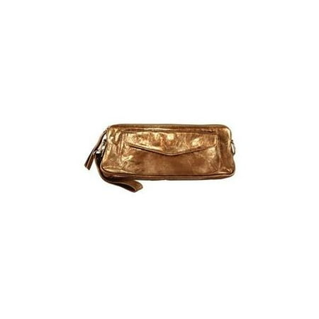 Latico Leather 1810BBZ Raven Mimi Front Pocket Crossbody Organizer - Burnished Bronze