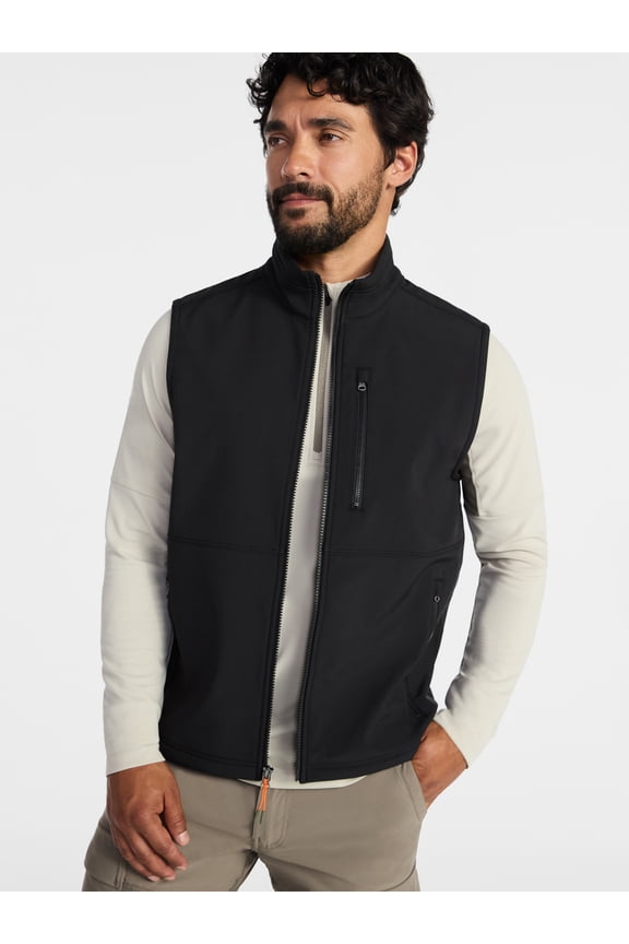 Men's & Big Men's Softshell Vest, Sizes S-3XL