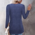 thumbnail image 4 of Pompotops Fashion Women Casual Loose Leapard Printed Irregular Splicing Round Neck Tees Tops, 4 of 8