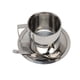thumbnail image 4 of Juego de tazas de café de acero inoxidable de doble pared, modernas, resistentes al óxido, para café, capuchino, té, para el hogar, la oficina, la cafetería, el camping, 260 ml, 4 of 14