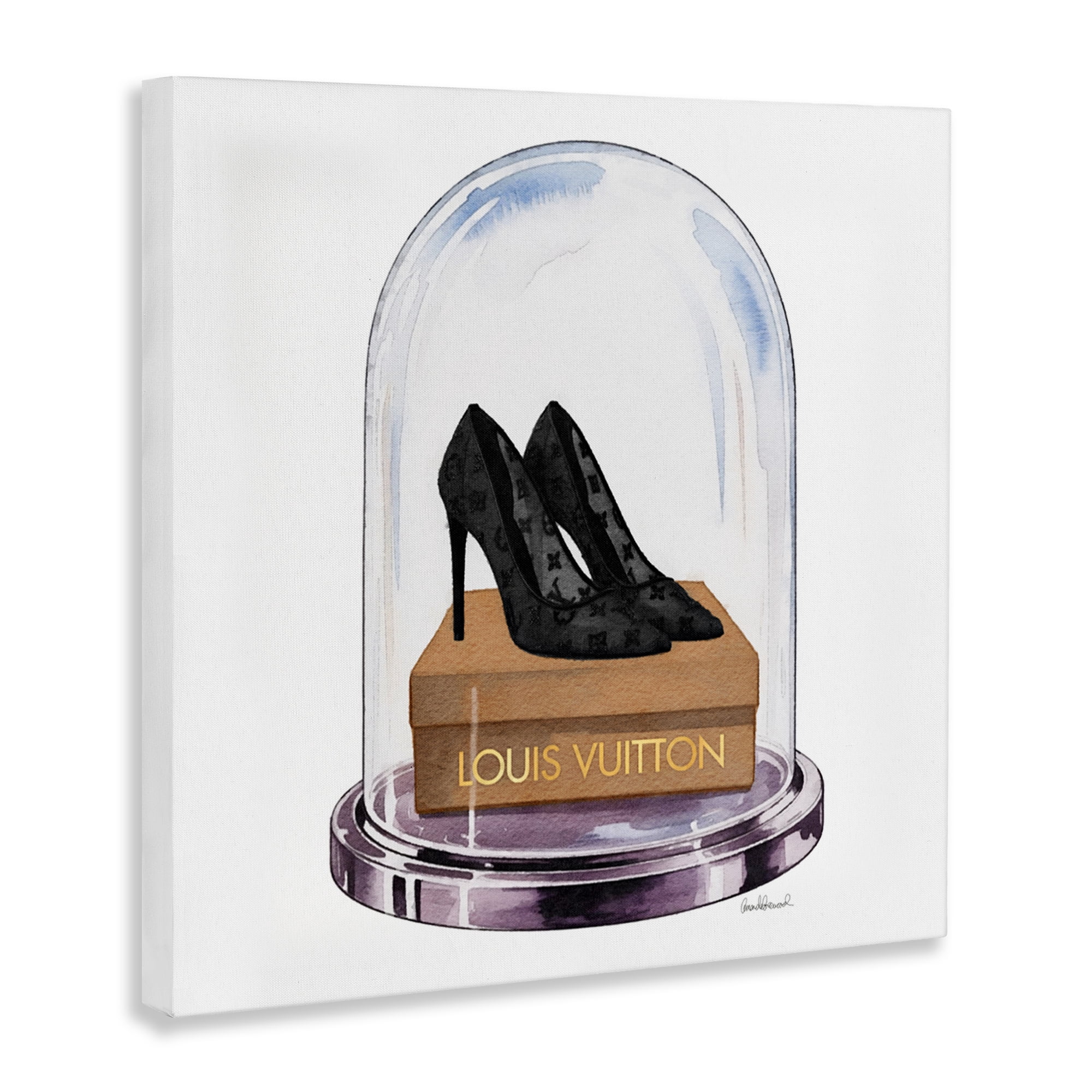 Stupell Industries Black Heels in Bell Jar Canvas Wall Art, design by Amanda Greenwood