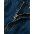 thumbnail image 5 of Womens Distressed Raw Hem Flare Jeans Stretchy Denim for Casual Everyday Wear Plus Size Modern Fit Durable Comfortable, 5 of 11