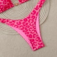 thumbnail image 6 of Bikini Sets for Women Leopard Printed Triangle Bikinis 2 Piece Halter Bikini Sets High Cut Bathing Suit Swimsuits, 6 of 8