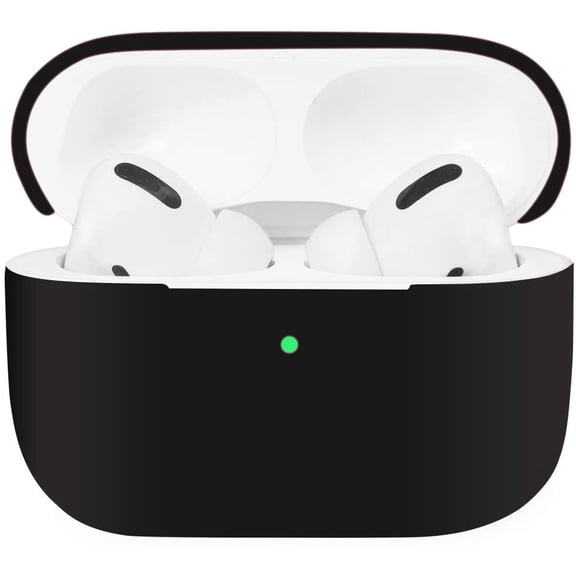 Airpods Pro Case, Protective Ultra-Thin Soft Silicone Shockproof Non-Slip Protection Accessories Cover Case for Apple Airpods 3 Charging Case - Black