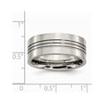 thumbnail image 4 of Titanium Grooved 9mm Polished Band, 4 of 8