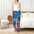 thumbnail image 6 of Lsque Colorful Mediterranean Village Print Women's Pajama Pants, Lounge Pant - Comfortable Home Wear,Elastic Waistband, Stylish Design-XX-Large, 6 of 9